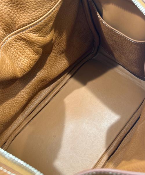 HERMES（エルメス）HERMES (エルメス) Lindy 30 リンディ 30/トリヨンクレマンス/ゴールド/シルバー金具/□O刻印:2011年製 ゴールド サイズ:30の古着・服飾アイテム
