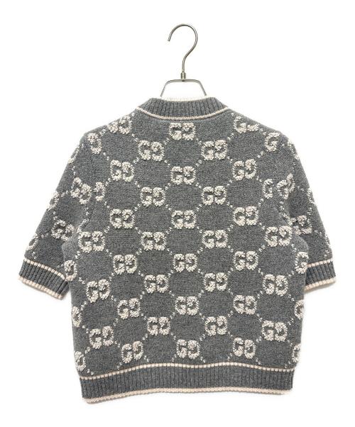 GUCCI（グッチ）GUCCI (グッチ) GGニット グレー サイズ:XSの古着・服飾アイテム
