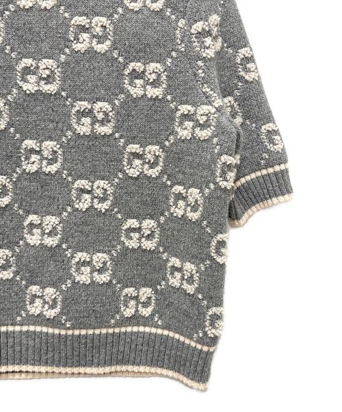 GUCCI（グッチ）GUCCI (グッチ) GGニット グレー サイズ:XSの古着・服飾アイテム