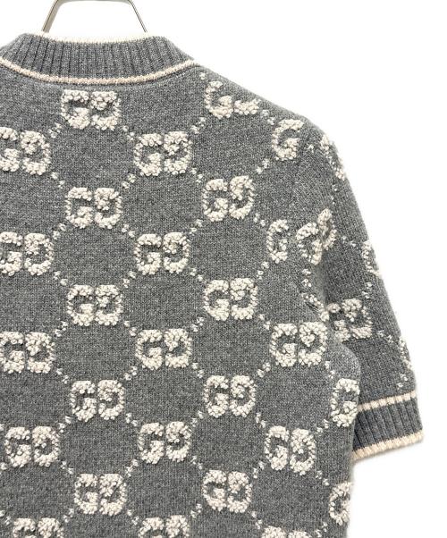 GUCCI（グッチ）GUCCI (グッチ) GGニット グレー サイズ:XSの古着・服飾アイテム