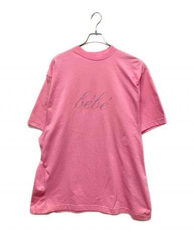 中古・古着通販】BALENCIAGA (バレンシアガ) BEBE ラインストーンロゴT