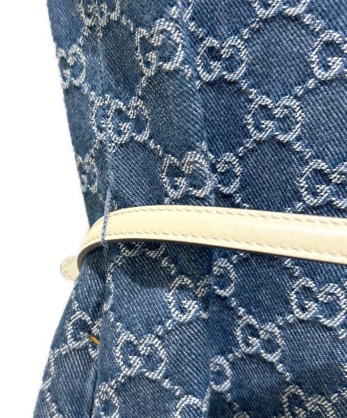 GUCCI（グッチ）GUCCI (グッチ) GUCCI GG Jacquard Denim Dress/グッチ GGジャカード デニムドレス インディゴ サイズ:36の古着・服飾アイテム