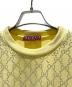 中古・古着 GUCCI (グッチ) GGロゴスウェット イエロー サイズ:XS 未使用品：100000円