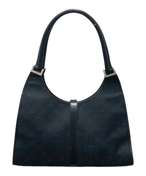 GUCCI（グッチ）GUCCI (グッチ) GGキャンバスジャッキー ワンショルダーバッグ ブラックの古着・服飾アイテム