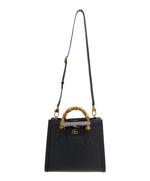 GUCCI（グッチ）GUCCI (グッチ) ダイアナ ミディアム トートバッグ ‎702721 U3ZDT 1073 ブラック サイズ:ミディアムの古着・服飾アイテム