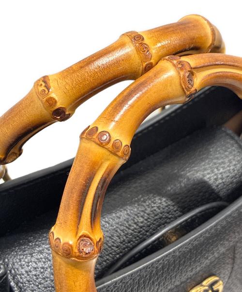 GUCCI（グッチ）GUCCI (グッチ) ダイアナ ミディアム トートバッグ ‎702721 U3ZDT 1073 ブラック サイズ:ミディアムの古着・服飾アイテム