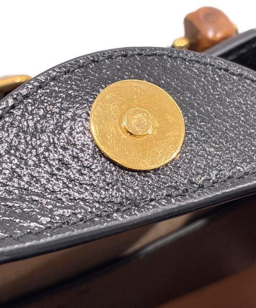 GUCCI（グッチ）GUCCI (グッチ) ダイアナ ミディアム トートバッグ ‎702721 U3ZDT 1073 ブラック サイズ:ミディアムの古着・服飾アイテム