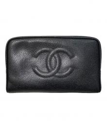 CHANEL（シャネル）の古着「ココマークポーチ」｜ブラック