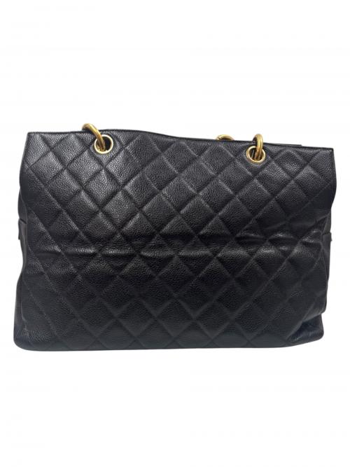 CHANEL（シャネル）CHANEL (シャネル) チェーントートバッグ ブラック サイズ:-の古着・服飾アイテム