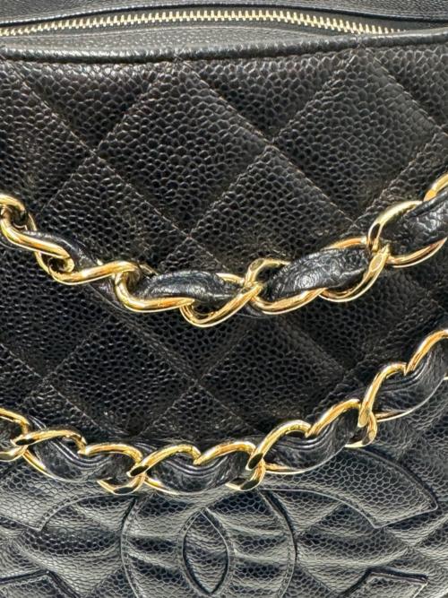 CHANEL（シャネル）CHANEL (シャネル) チェーントートバッグ ブラック サイズ:-の古着・服飾アイテム