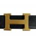 中古・古着 HERMES (エルメス) Hコンスタンス ベルト ブラック サイズ:80：70000円