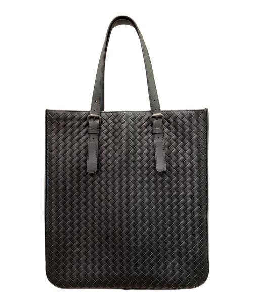 BOTTEGA VENETA（ボッテガベネタ）BOTTEGA VENETA (ボッテガベネタ) イントレチャートトートバッグ ブラック サイズ:ーの古着・服飾アイテム