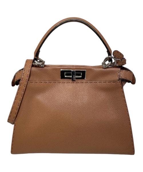 FENDI（フェンディ）FENDI (フェンディ) セレリア ピーカブー ミディアム ブラウン サイズ:ミディアム　の古着・服飾アイテム