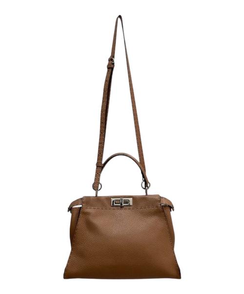 FENDI（フェンディ）FENDI (フェンディ) セレリア ピーカブー ミディアム ブラウン サイズ:ミディアム　の古着・服飾アイテム