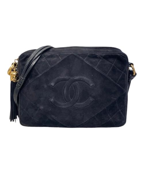 CHANEL（シャネル）CHANEL (シャネル) ココマークフリンジショルダーバッグ ブラックの古着・服飾アイテム
