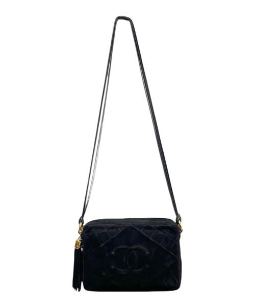 CHANEL（シャネル）CHANEL (シャネル) ココマークフリンジショルダーバッグ ブラックの古着・服飾アイテム