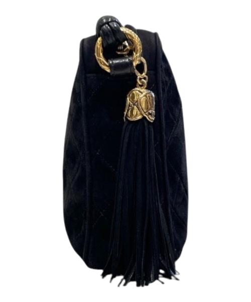 CHANEL（シャネル）CHANEL (シャネル) ココマークフリンジショルダーバッグ ブラックの古着・服飾アイテム