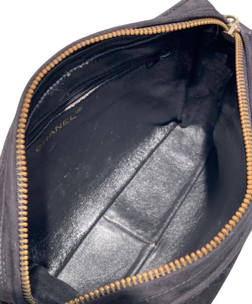 CHANEL（シャネル）CHANEL (シャネル) ココマークフリンジショルダーバッグ ブラックの古着・服飾アイテム