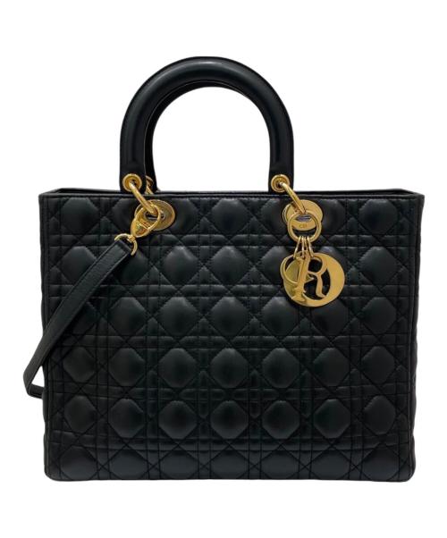 Christian Dior（クリスチャン ディオール）Christian Dior (クリスチャン ディオール) レディディオール ラージ ブラックの古着・服飾アイテム