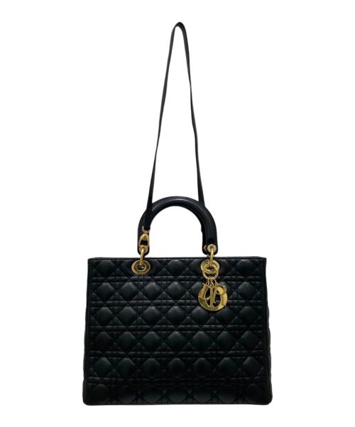 Christian Dior（クリスチャン ディオール）Christian Dior (クリスチャン ディオール) レディディオール ラージ ブラックの古着・服飾アイテム