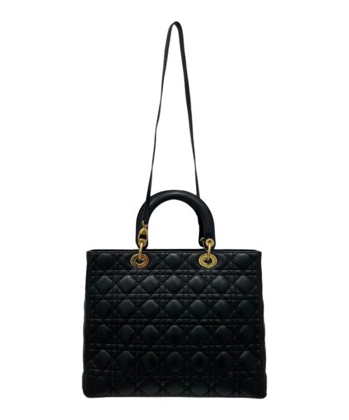 Christian Dior（クリスチャン ディオール）Christian Dior (クリスチャン ディオール) レディディオール ラージ ブラックの古着・服飾アイテム