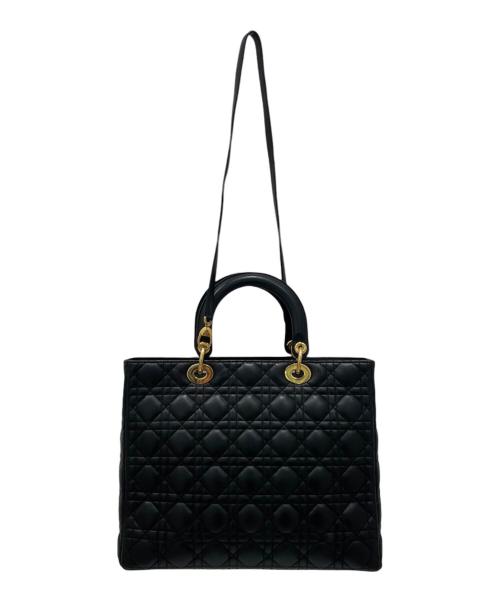 Christian Dior（クリスチャン ディオール）Christian Dior (クリスチャン ディオール) レディディオール ラージ ブラックの古着・服飾アイテム