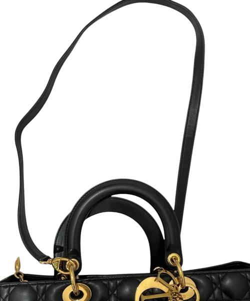 Christian Dior（クリスチャン ディオール）Christian Dior (クリスチャン ディオール) レディディオール ラージ ブラックの古着・服飾アイテム