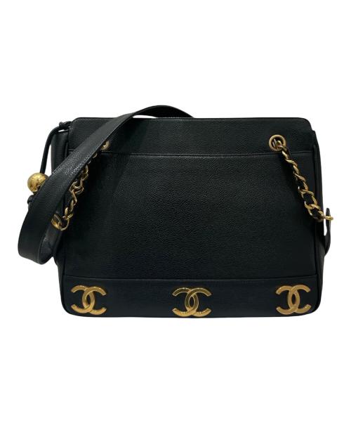 CHANEL（シャネル）CHANEL (シャネル) トリプルココマーク トートバッグ ブラックの古着・服飾アイテム