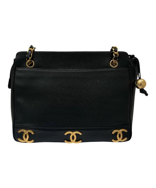 CHANEL（シャネル）CHANEL (シャネル) トリプルココマーク トートバッグ ブラックの古着・服飾アイテム