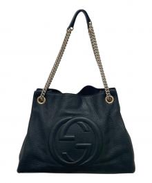 GUCCI（グッチ）の古着「ソーホー チェーントートバッグ」｜ブラック
