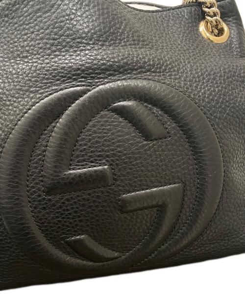 GUCCI（グッチ）GUCCI (グッチ) ソーホー チェーントートバッグ ブラックの古着・服飾アイテム