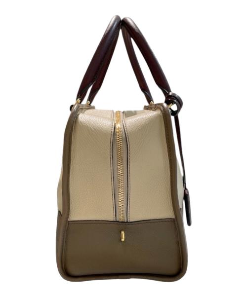 LOEWE（ロエベ）LOEWE (ロエベ) アマソナ36 ボストンバッグ ベージュ×ブラウン サイズ:36の古着・服飾アイテム