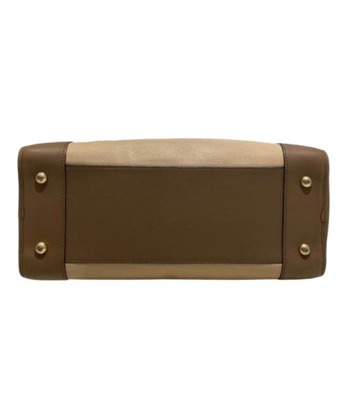 LOEWE（ロエベ）LOEWE (ロエベ) アマソナ36 ボストンバッグ ベージュ×ブラウン サイズ:36の古着・服飾アイテム