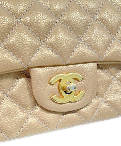 CHANEL（シャネル）CHANEL (シャネル) ミニ マトラッセ 20 チェーンショルダーバッグ/Mini Matelasse Chain Shoulder Bag ゴールド サイズ:ミニ/mini/20の古着・服飾アイテム