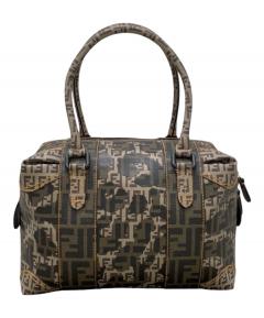 中古・古着通販】FENDI (フェンディ) ペカン柄ハンドバッグ ブラウン