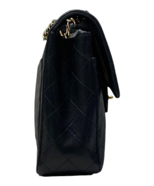 CHANEL（シャネル）CHANEL (シャネル) マトラッセ 25 ダブルフラップ チェーンショルダーバッグ ブラック サイズ:25の古着・服飾アイテム
