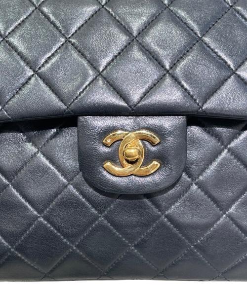 CHANEL（シャネル）CHANEL (シャネル) マトラッセ 25 ダブルフラップ チェーンショルダーバッグ ブラック サイズ:25の古着・服飾アイテム