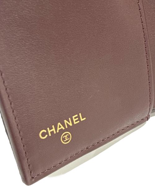 CHANEL（シャネル）CHANEL (シャネル) マトラッセスモールフラップウォレット/3つ折り財布 ブラックの古着・服飾アイテム