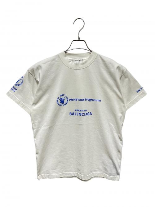 BALENCIAGA（バレンシアガ）BALENCIAGA (バレンシアガ) WFP World Food ProgrammeロゴTシャツ ホワイト サイズ:XSの古着・服飾アイテム