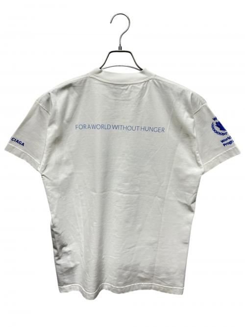 BALENCIAGA（バレンシアガ）BALENCIAGA (バレンシアガ) WFP World Food ProgrammeロゴTシャツ ホワイト サイズ:XSの古着・服飾アイテム