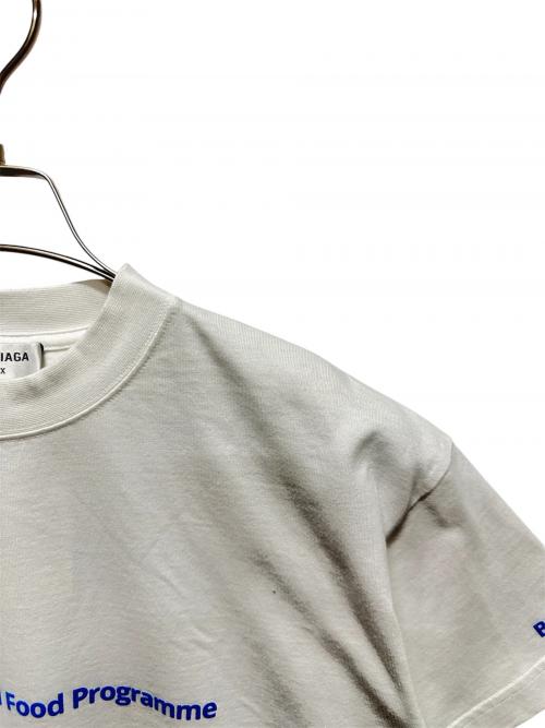 BALENCIAGA（バレンシアガ）BALENCIAGA (バレンシアガ) WFP World Food ProgrammeロゴTシャツ ホワイト サイズ:XSの古着・服飾アイテム