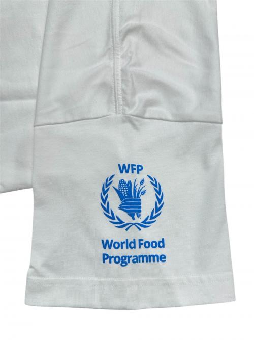 BALENCIAGA（バレンシアガ）BALENCIAGA (バレンシアガ) WFP World Food ProgrammeロゴTシャツ ホワイト サイズ:XSの古着・服飾アイテム