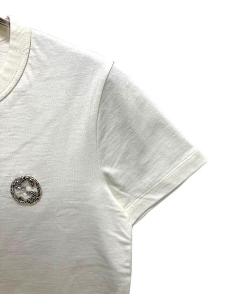 GUCCI（グッチ）GUCCI (グッチ) インターロッキングTシャツ/コットンジャージT ホワイト サイズ:XSの古着・服飾アイテム