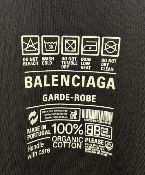 BALENCIAGA（バレンシアガ）BALENCIAGA (バレンシアガ) バックロゴスウェット/バックタグプリントスウェット ブラック サイズ:Sの古着・服飾アイテム