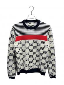 GUCCI（グッチ）の古着「GGボーダーニット」