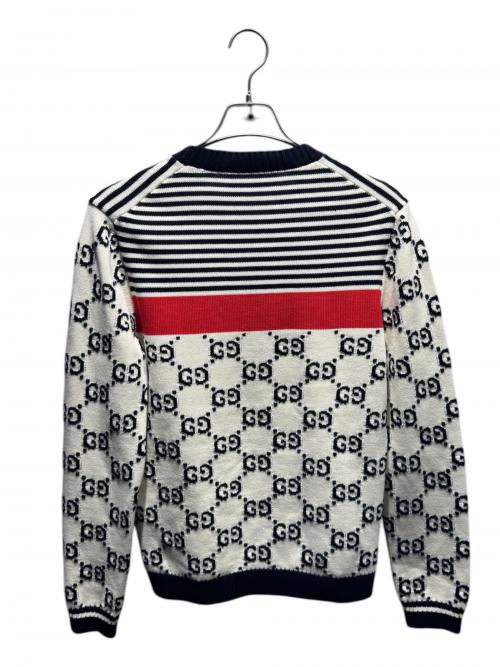GUCCI（グッチ）GUCCI (グッチ) GGボーダーニット サイズ:Sの古着・服飾アイテム
