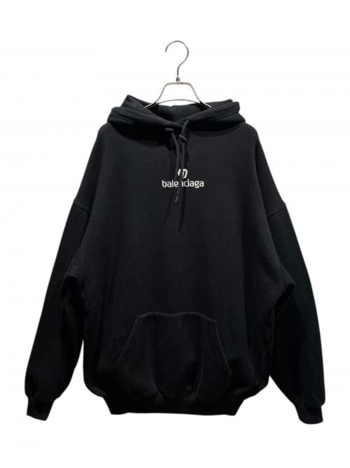 BALENCIAGA（バレンシアガ）BALENCIAGA (バレンシアガ) ロゴパーカー/578135 TJVE1 ブラック サイズ:XSの古着・服飾アイテム