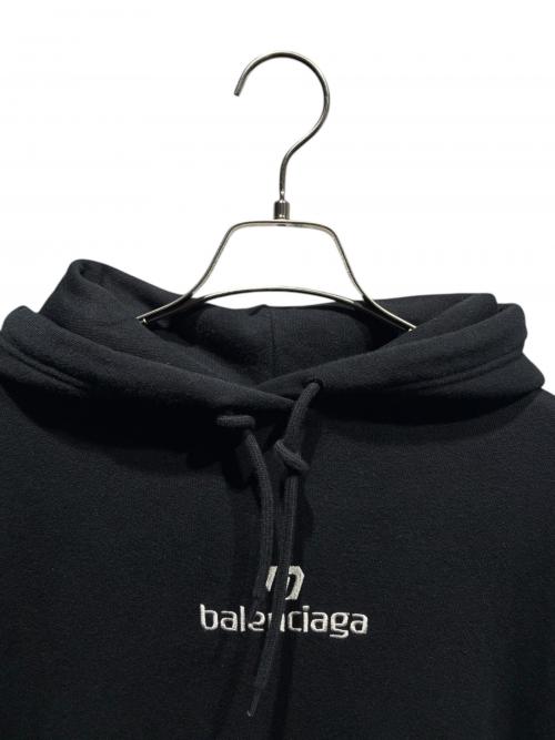 BALENCIAGA（バレンシアガ）BALENCIAGA (バレンシアガ) ロゴパーカー/578135 TJVE1 ブラック サイズ:XSの古着・服飾アイテム
