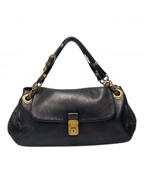 BOTTEGA VENETA（ボッテガベネタ）BOTTEGA VENETA (ボッテガベネタ) ショルダーバッグ/V7691 1301 ブラウン サイズ:-の古着・服飾アイテム