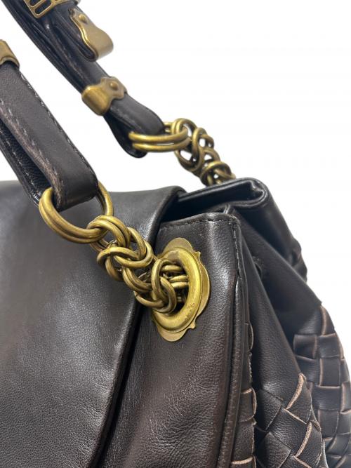 BOTTEGA VENETA（ボッテガベネタ）BOTTEGA VENETA (ボッテガベネタ) ショルダーバッグ/V7691 1301 ブラウン サイズ:-の古着・服飾アイテム